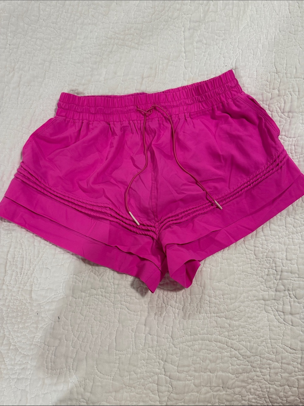 Free people movement hot pink running shorts